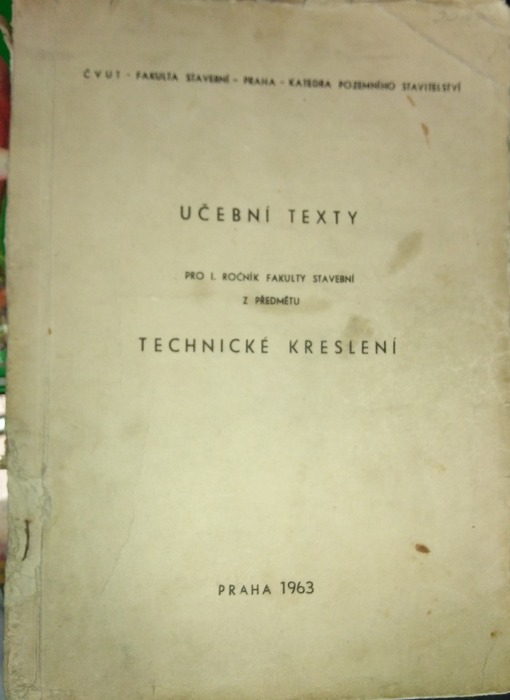 technické kreslení stavební 1963 Praha fakulta knihy.dinos